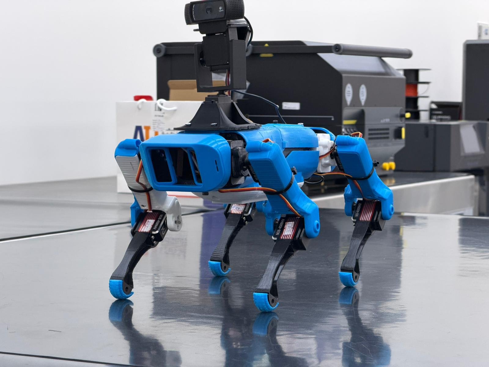 The quadruped robot prototype